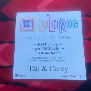 Lularoe Tall and Curvy Heart Valentine leggings